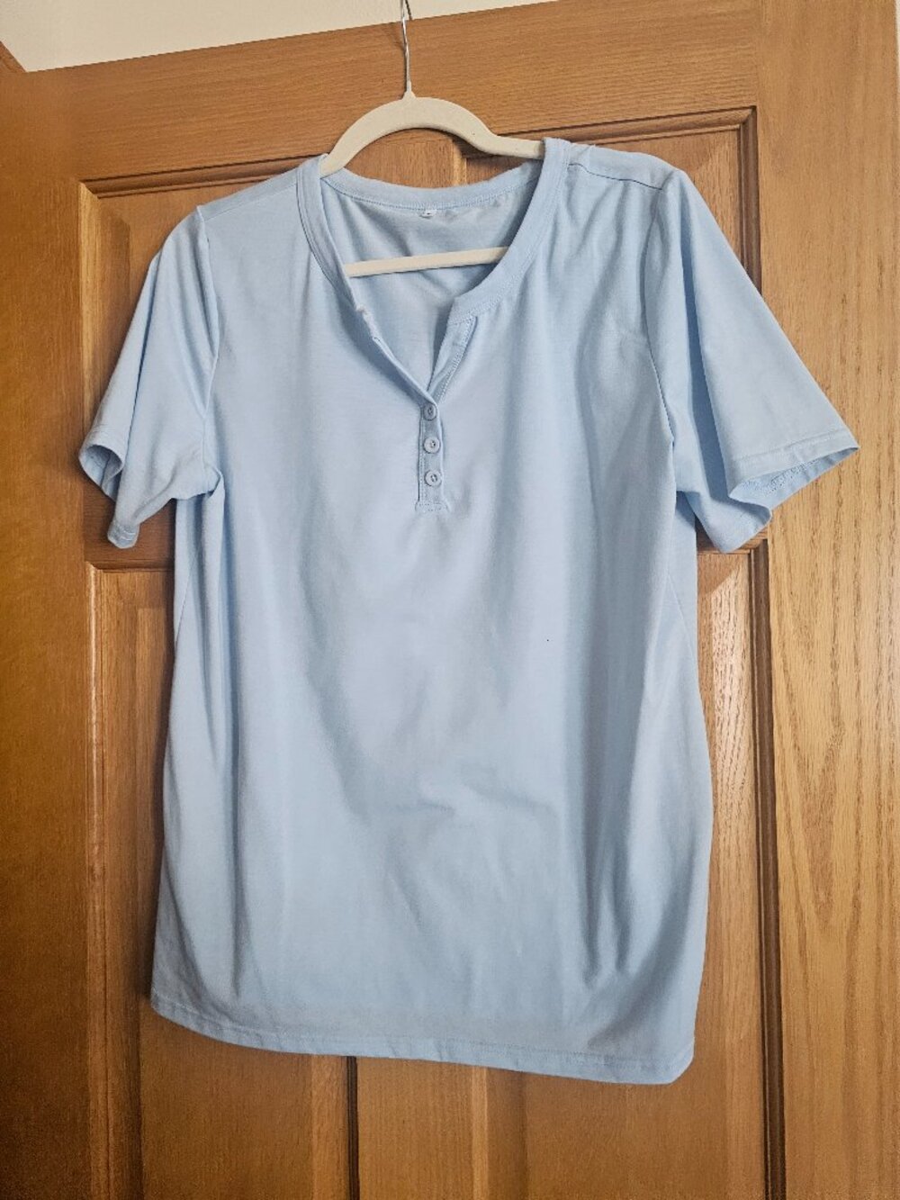 Zeagoo Blue short sleeve summer top